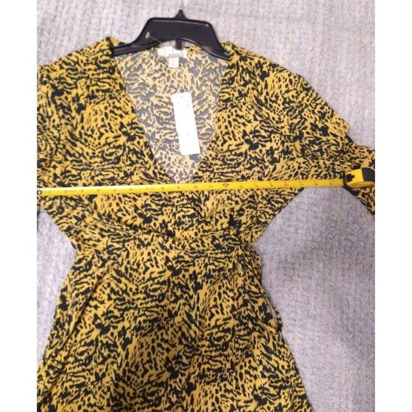 Top shop  puff ruffled sleeve zebra print  dress sz 2 Boho Feminine Cottagecore - Picture 8 of 11